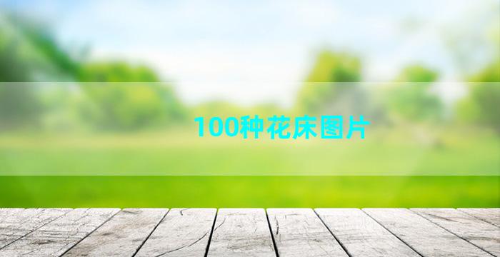 100种花床图片