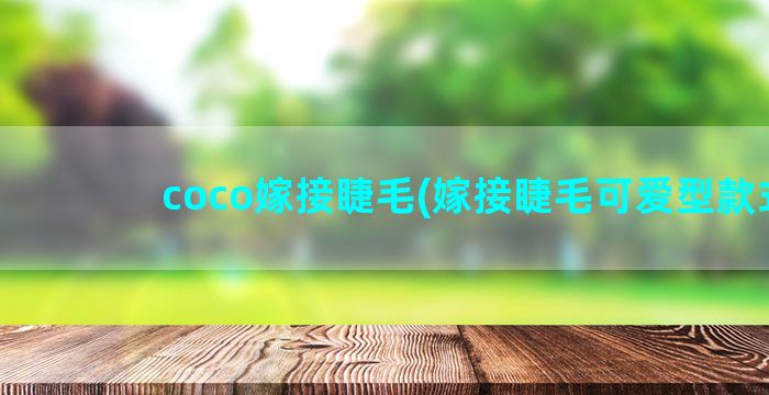 coco嫁接睫毛(嫁接睫毛可爱型款式)